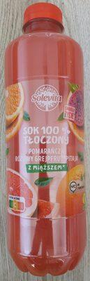 Sok 100% tłoczony z miąższem Pomarańcza Grejpfrut Pitaja
